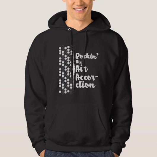 Air Accordion Accordian Jamming Music Hoodie (Vorderseite)