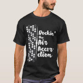 Air Accordion Accordian Jamming Music T-Shirt (Vorderseite)