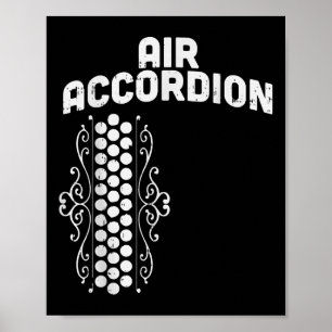 Air Accordion Cinco De Mayo Fiesta Mexican Men Wom Poster