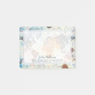 Air Afrique Karte der Welt Post-it Klebezettel