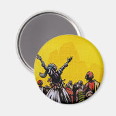 Air Afrique ~ Ligne de Bamako Magnet (Vorderseite/Rückseite)