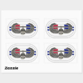 AIR ASSAULT BADGE AUF 2D BN 506TH INF OVAL STICKER (Blatt)