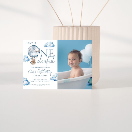 Air Balloon ist nicht das eintönige Foto zum Gebur Einladung