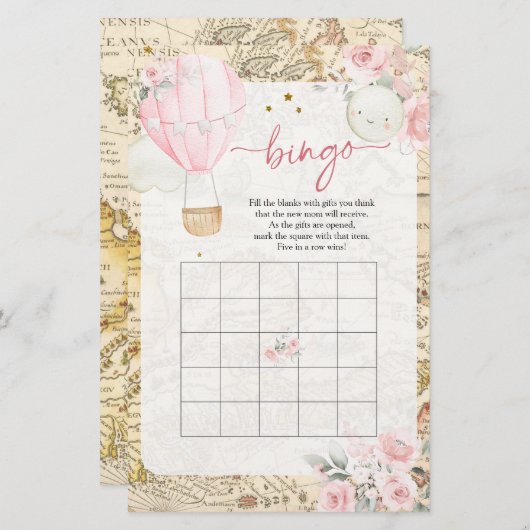 Air Balloon ist nicht ihr lästiges Baby Shower Bin (Vorne/Hinten)