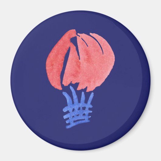 Air Balloon Large Round Magnet (Vorne)