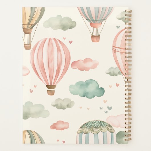 Air Balloons Adventure Kids' Planer (Rückseite)