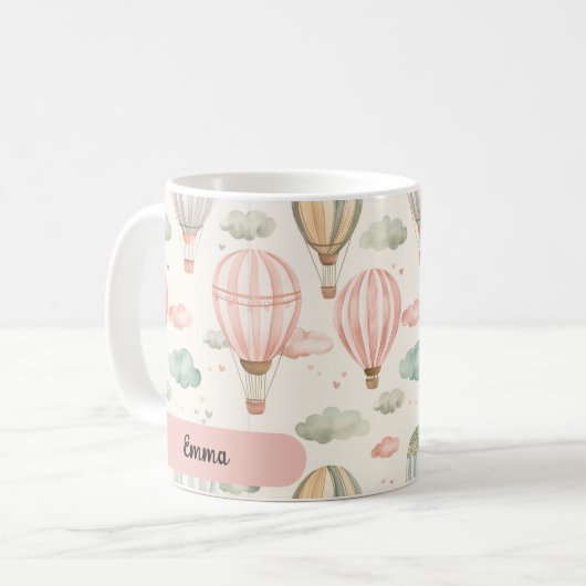 Air Balloons Adventure Kids-Tasse Kaffeetasse (Vorderseite Links)