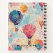 air balloons Notebook Notizblock (Rückseite)