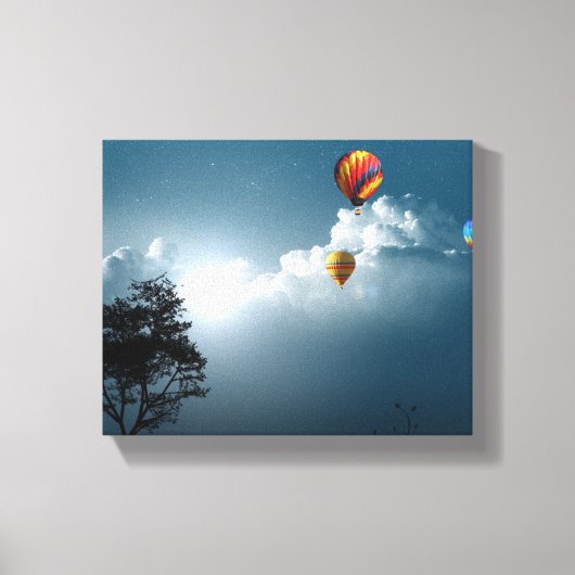 Air Balloons Wrapped Canvas Leinwanddruck (Vorderseite)