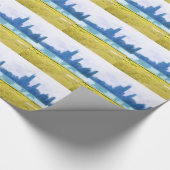 Air Brushed Chicago Skyline Geschenkpapier (Ecke)
