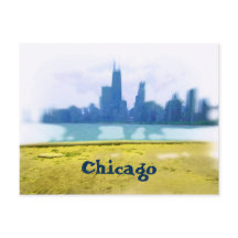 Air Brushed Chicago Skyline