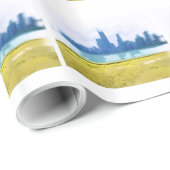 Air Brushed Chicago Wolkenkratzer Geschenkpapier (Rolleneckpunkt)