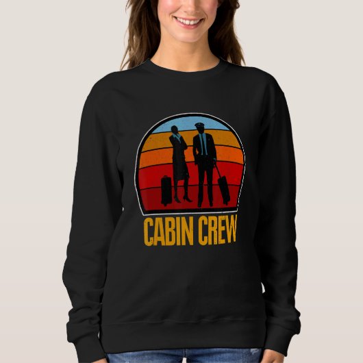 Air Cabin Crew Stewardess Steward Sweatshirt (Vorderseite)