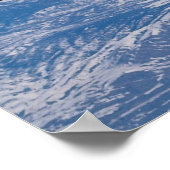 Air Canada 747 über Rocky Mountains Poster (Ecke)