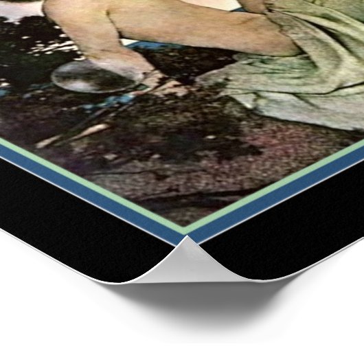 "Air Castles" ca. 1904 Maxfield Parrish Poster (Ecke)