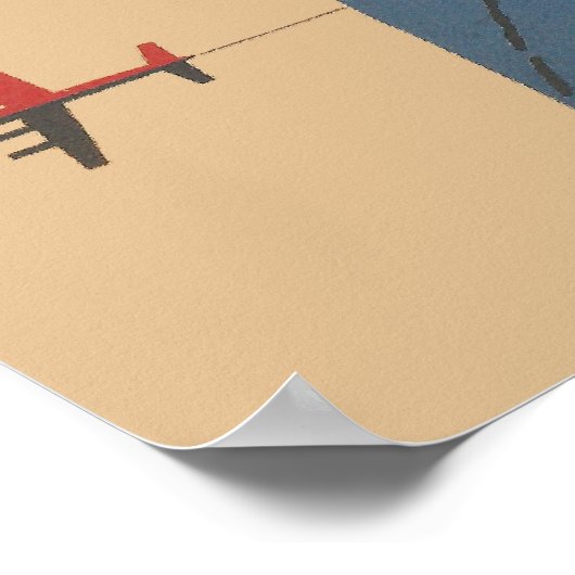 Air Ceylon Vintage Poster (Ecke)