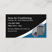 Air Conditioning And Heating Services Visitenkarte (Vorderseite)