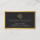 Air Conditioning & Heating Tech QR Code Visitenkarte (Vorderseite)