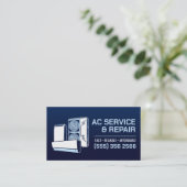 Air Conditioning – Repair • Service • Installation Visitenkarte (Stehend Vorderseite)