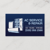 Air Conditioning – Repair • Service • Installation Visitenkarte (Vorderseite)