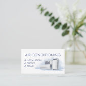 Air Conditioning – Repair, Service, Installation Visitenkarte (Stehend Vorderseite)
