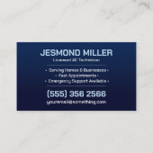 Air Conditioning – Repair • Service • Installation Visitenkarte (Rückseite)