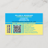 Air Conditioning Services | HVAC Heating & Cooling Visitenkarte (Rückseite)