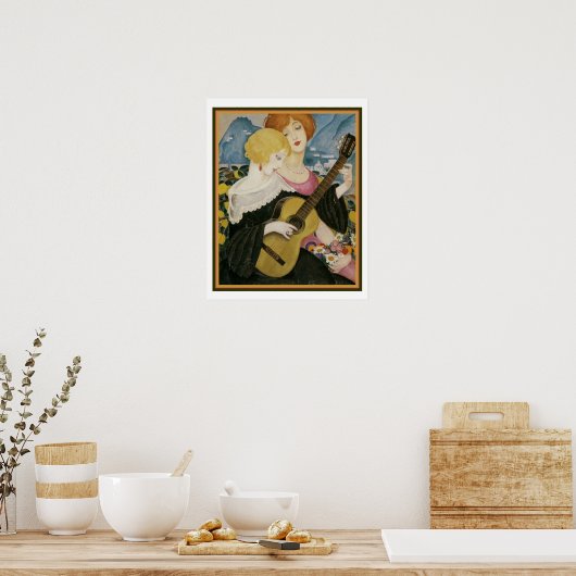 "Air de Capri" 1923 Gerda Wegener 16 x 20 Poster (Küche)