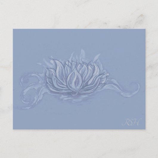 Air Elemental Lotus Postkarte (Vorderseite)