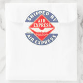 Air Express per Bahn-Express-Agenturkleber verwend Runder Aufkleber (Tasche)