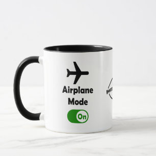 "Air Flugzeug Mode On" witziger Zitat: Stille Desi Tasse