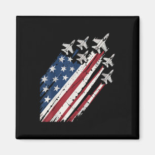 Air Force American Flag Patriotic Red White Blue 4 Magnet