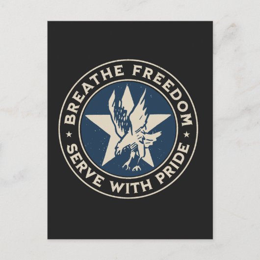 Air Force - Breathe freedom, serve with pride. Postkarte (Vorderseite)