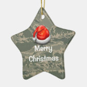 Air Force Camouflage Star Frohe Weihnachtsdekorati Keramikornament (Links)