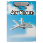 Air Force Classic Jet Poster Klemmbrett (Vorderseite)