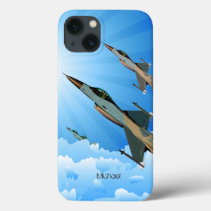 Air Force F16 Fighter Team Flying Into Clouds Case-Mate iPhone Hülle