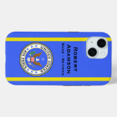 Air-Force-Farben und -Emblem -- Personalisieren  Case-Mate iPhone Hülle (Rückseite (Horizontal))