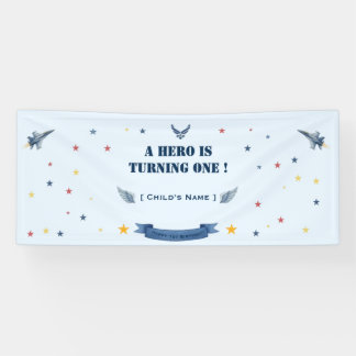 Air Force First Geburtstagsbanner Held Wird Eins Banner