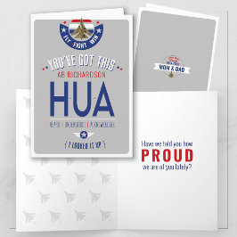 Air Force HUA Airman Funny Militär Grundausbildung Karte