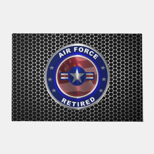 Air Force im Ruhestand Fußmatte (Vorderseite)