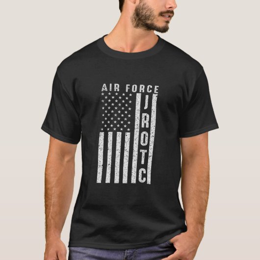 Air Force Junior ROTC USAF JROTC USA Flag Cool Gif T-Shirt (Vorderseite)