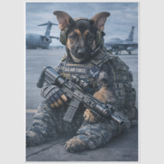 Air Force Pupper Seidenpapier