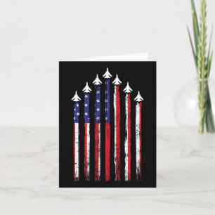 Air Force US-Veteranen 4. Juli Amerikanische Flagg Karte