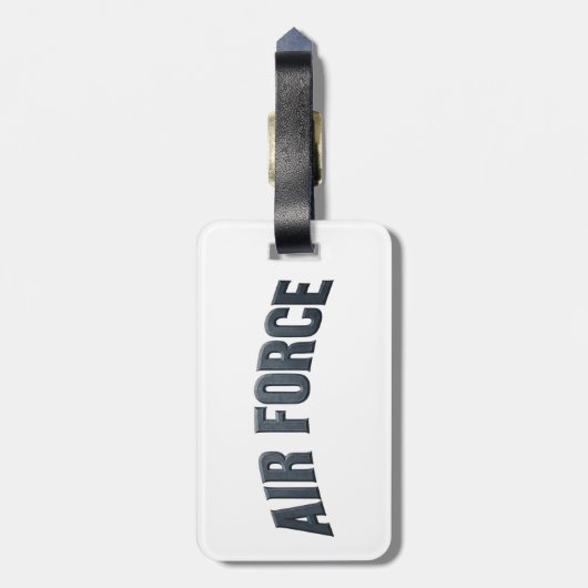 Air Force (USAF) Gepäckanhänger (Rückseite vertikal)