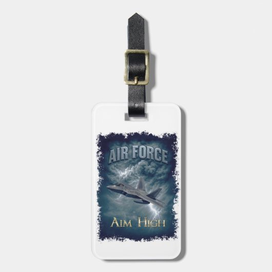 Air Force (USAF) Gepäckanhänger (Vorderseite vertikal)