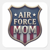 Air Force (USAF) Mutter Quadratischer Aufkleber (Vorderseite)
