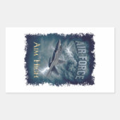 Air Force (USAF) Rechteckiger Aufkleber (Vorderseite)