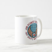 Air Force Veteran Kaffeetasse (VorderseiteRechts)
