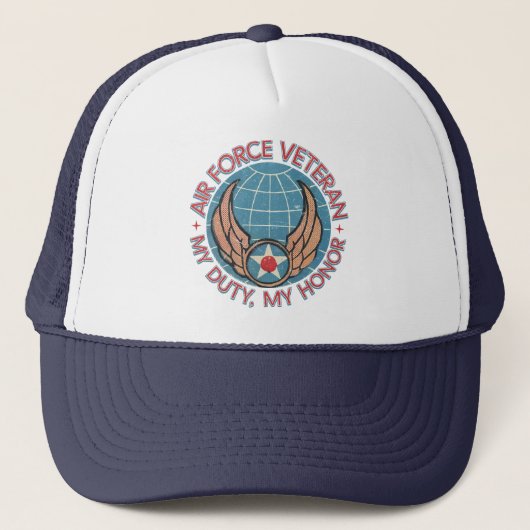 Air Force Veteran Truckerkappe (Vorderseite)