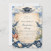 Air-Force-Wings-Abschlussfeier Einladung (Vorderseite)